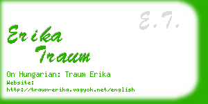erika traum business card